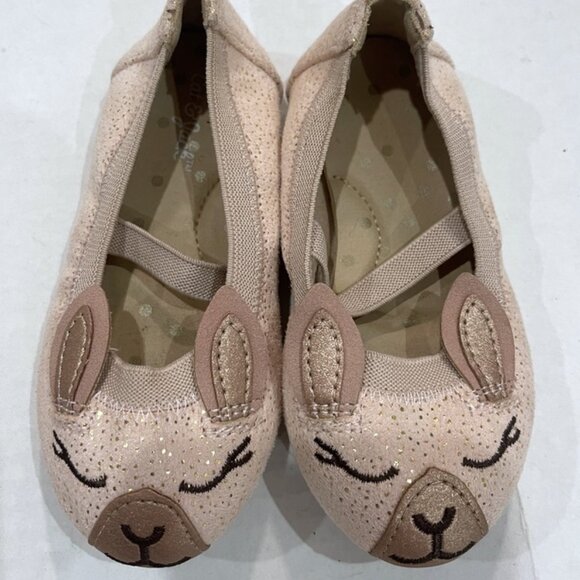 Cat & Jack Girls Mary Jane Size 6 Ballet Slip On Shoes Black Pink LOT of 2 - Picture 2 of 6